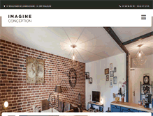 Tablet Screenshot of imagine-conception.com